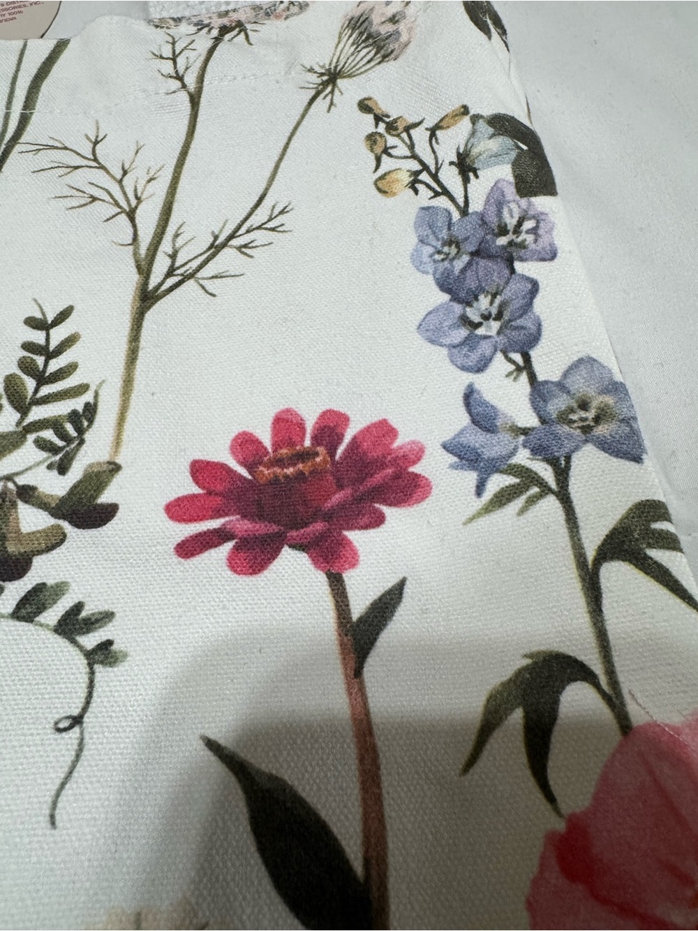 100% Cotton Floral Canvas Tote - Picture 6 of 6